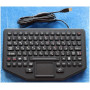 Промышленная клавиатура Key Technology K-TEK-M275TP-FN-BL-IL-FDT-US/RU-USB (настольная, силиконовая, черная, IP68, 89 клавиш, регулируемая красная подсветка, тачпад, USB)