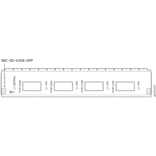 Интерфейсный модуль Juniper MIC-3D-4XGE-XFP