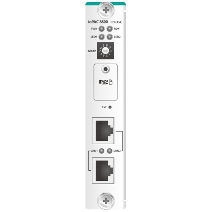 Головной модуль контроллера RTU MOXA ioPAC 8600-CPU30-RJ45-IEC-T (RJ45, IEC 61131-3, ARM9 1 ГГц) Головной модуль контроллера RTU MOXA ioPAC 8600-CPU30-RJ45-IEC-T (RJ45, IEC 61131-3, ARM9 1 ГГц)
