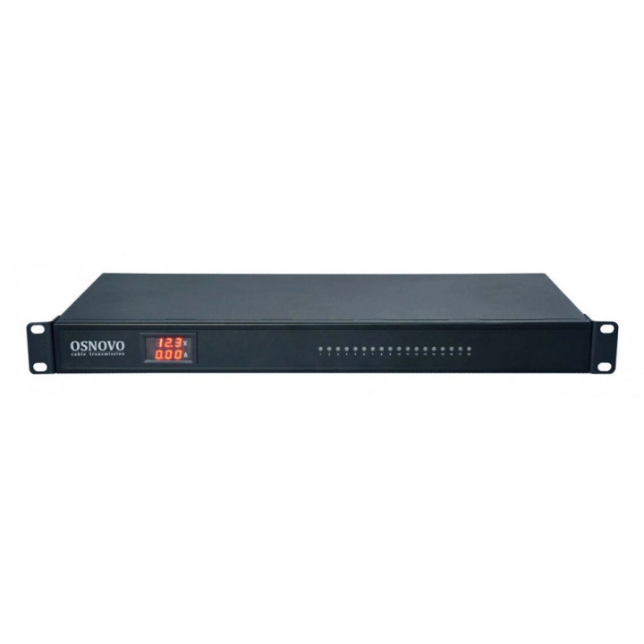 Блок питания OSNOVO PS18-12240/R (18 каналов, 240Вт, монтаж в 19" стойку 1U) Блок питания OSNOVO PS18-12240/R (18 каналов, 240Вт, монтаж в 19" стойку 1U)