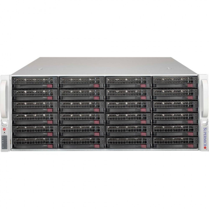 Серверный корпус Supermicro CSE-846BE2C-R1K03JBOD (4U, 2x1000W, 24x3.5") Серверный корпус Supermicro CSE-846BE2C-R1K03JBOD (4U, 2x1000W, 24x3.5")