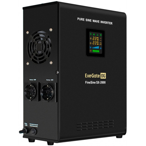 Источник бесперебойного питания Exegate EX296603RUS (2000VA/1400W, чистая синусоида, AVR) + батарея 2x120Ач
