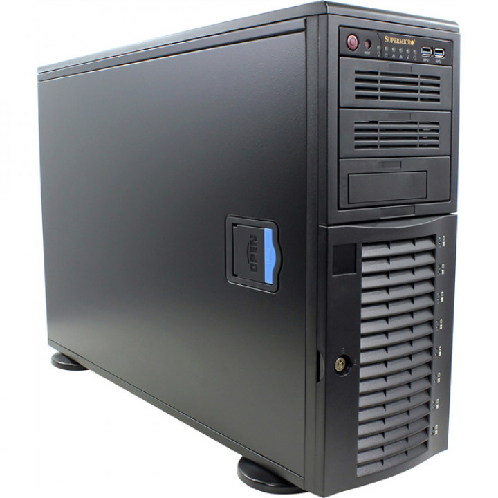 Серверный корпус Supermicro CSE-743TQ-1200B-SQ (4U/Tower, 8x3.5" hot swap, 1200W, 28dB)