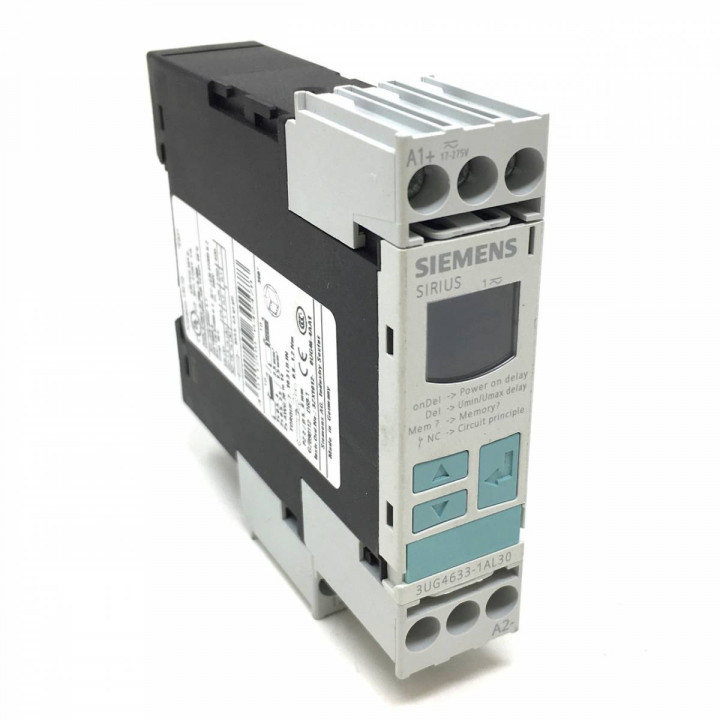 Реле контроля напряжения Siemens 3UG4633-1AL30 (17-275V AC/DC, 1 перекидной контакт)
