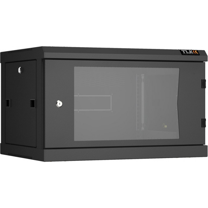 Настенный разборный шкаф TLK TWC-066045-R-G-BK (19" 6U, стеклянная дверь, 600x370x450 мм, черный) Настенный разборный шкаф TLK TWC-066045-R-G-BK (19" 6U, стеклянная дверь, 600x370x450 мм, черный)