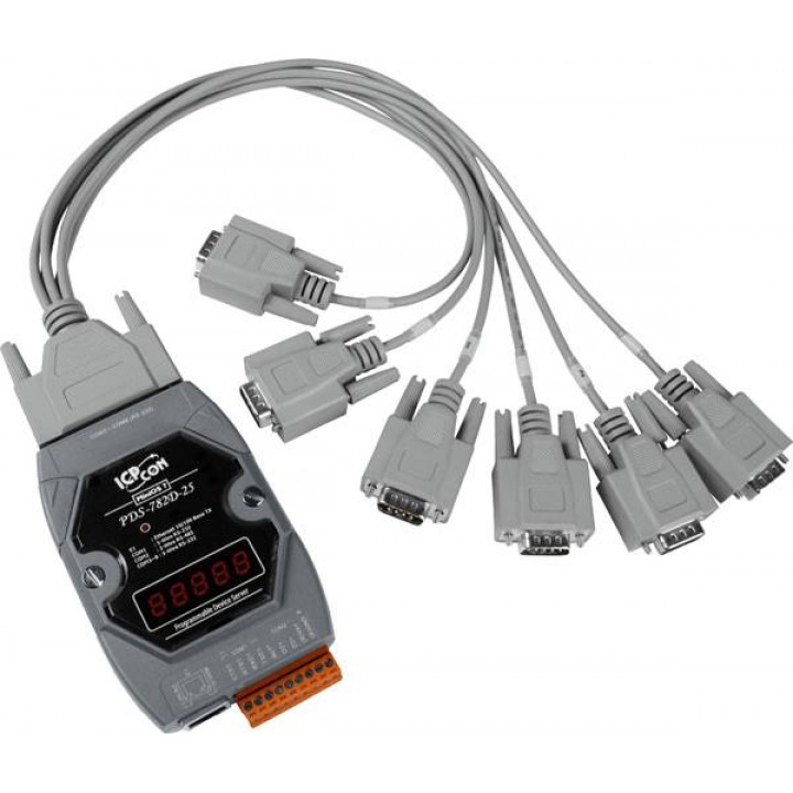 Сервер программируемый ICP DAS PDS-782D-25/D6 CR (8 портов RS-232/RS-485, с индикацией и кабелями) Сервер программируемый ICP DAS PDS-782D-25/D6 CR (8 портов RS-232/RS-485, с индикацией и кабелями)