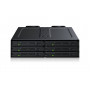 Корзина ICY DOCK MB118VP-B (6x2.5" U.2/U.3 NVMe, PCIe 4.0, для 5.25" отсека, SlimSAS)
