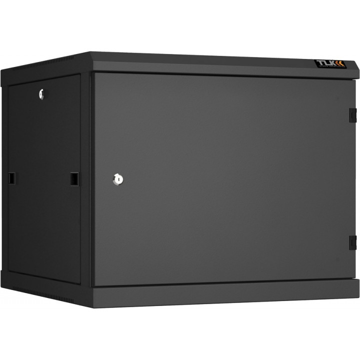 Шкаф TLK TWC-096060-R-M-BK (19", 9U, металлическая дверь, Ш600хВ503хГ600 мм, черный) Шкаф TLK TWC-096060-R-M-BK (19", 9U, металлическая дверь, Ш600хВ503хГ600 мм, черный)