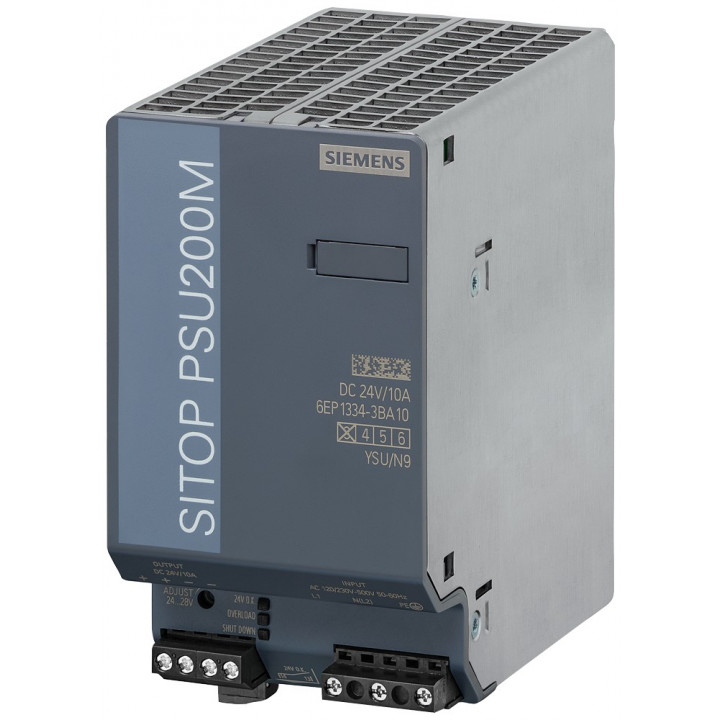 Блок питания Siemens Sitop 6EP1334-3BA10 (PSU200M, 24В/10А, AC 120-500В)