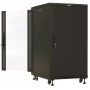 Шкаф Hyperline TTBR-2266-AS-RAL9004 (напольный 22U 600x600мм, стеклянная дверь, черный, 1166мм, 800кг, IP20)