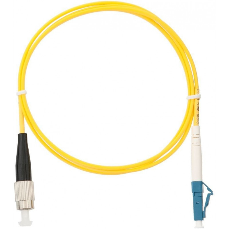 Шнур волоконно-оптический переходной NIKOMAX NMF-PC1S2C2-FCU-LCU-005 (FC/UPC-LC/UPC, 9/125 мкм, OS2, 5м, желтый)