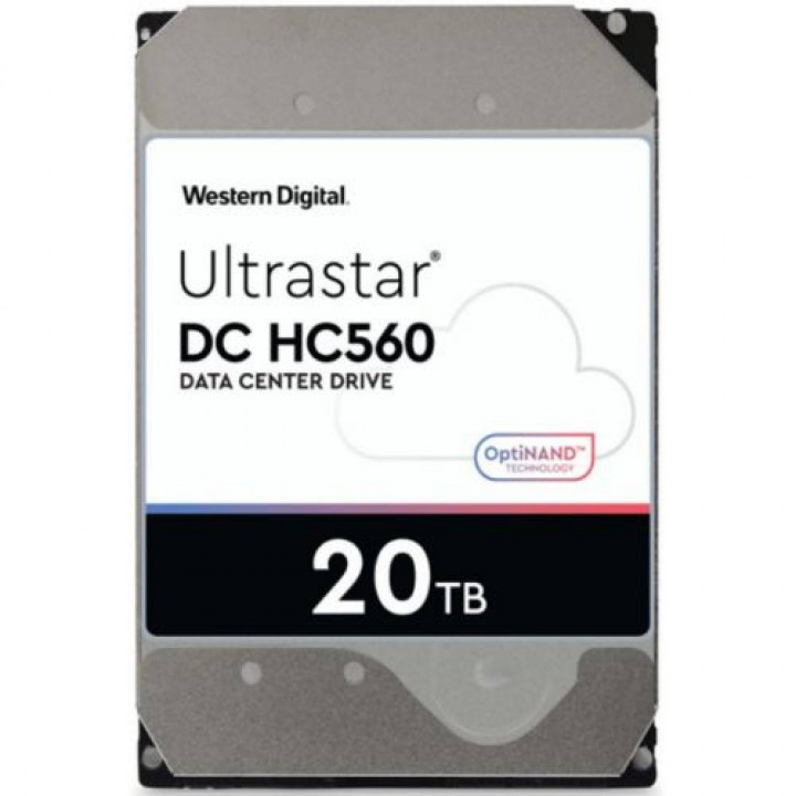 Серверный жесткий диск Western Digital WUH722020ALE6L4 (20 ТБ, SATA, Ultrastar DC HC560, 7200 RPM, 512 МБ)