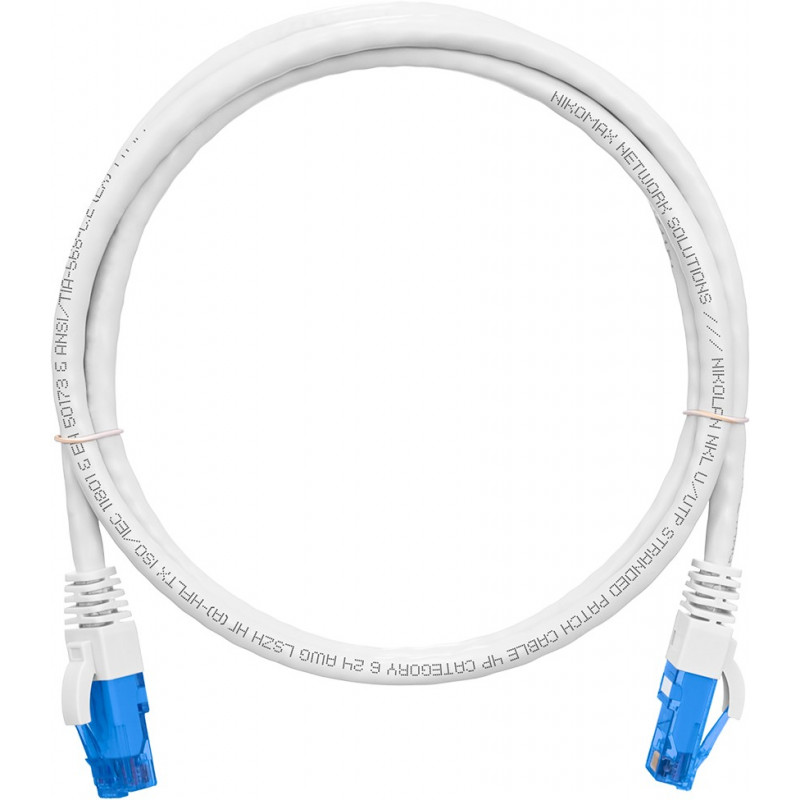 Коммутационный шнур NIKOMAX NMC-PC4UE55B-015-C-WT (U/UTP, Cat.6, 250МГц, 2xRJ45, 1.5м, белый)