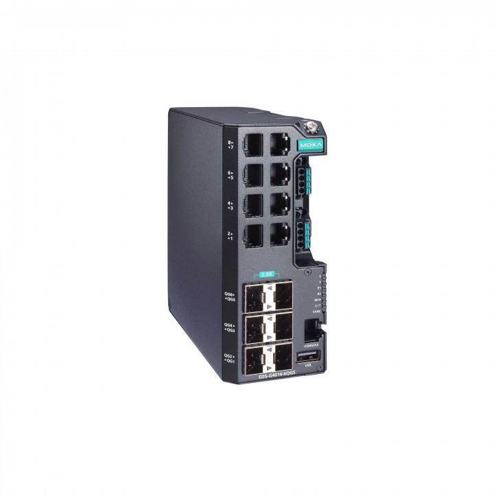 Промышленный коммутатор MOXA EDS-G4014-6QGS-HV (8x10/100/1000BaseT(X), 4x100/1000/2500BaseSFP и 2x1000/2500BaseSFP, питание 110/220 В пост./перем.) Промышленный коммутатор MOXA EDS-G4014-6QGS-HV (8x10/100/1000BaseT(X), 4x100/1000/2500BaseSFP и 2x1000/2500BaseSFP, питание 110/220 В пост./перем.)
