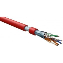 Кабель витая пара Hyperline FUTP4-C5E-S24-IN-LSLTX-RD-305, 305 м