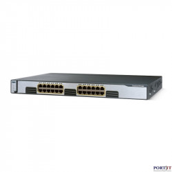 Коммутатор управляемый L2 Cisco WS-C3750G-24T-E