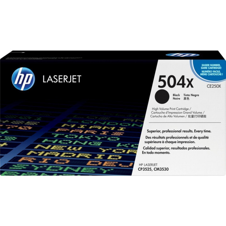 Картридж HP CE250X (черный, для CLJ 3525/3530)