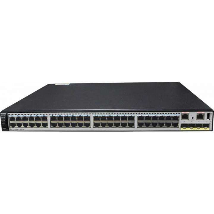 Коммутатор Huawei S6720-52X-PWH-SI (48x100M/1/2.5/5/10G, 4x10G SFP+, PoE++)
