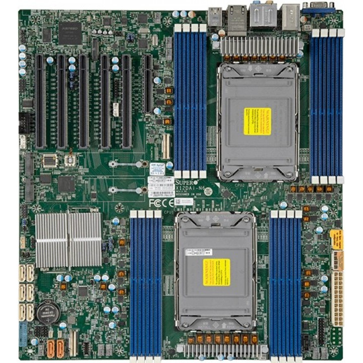 Материнская плата Supermicro MBD-X12DAI-N6-B (2xCPU, C621A, 16xDIMM, 2x1Gb)