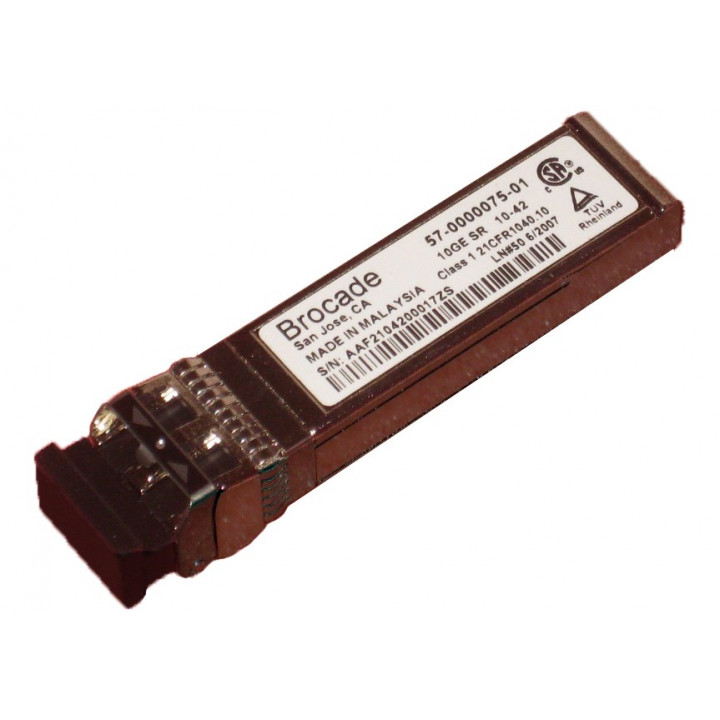 Трансивер Brocade 10G-SFPP-SR (10GbE SFP+, SR, до 300 м) Трансивер Brocade 10G-SFPP-SR (10GbE SFP+, SR, до 300 м)