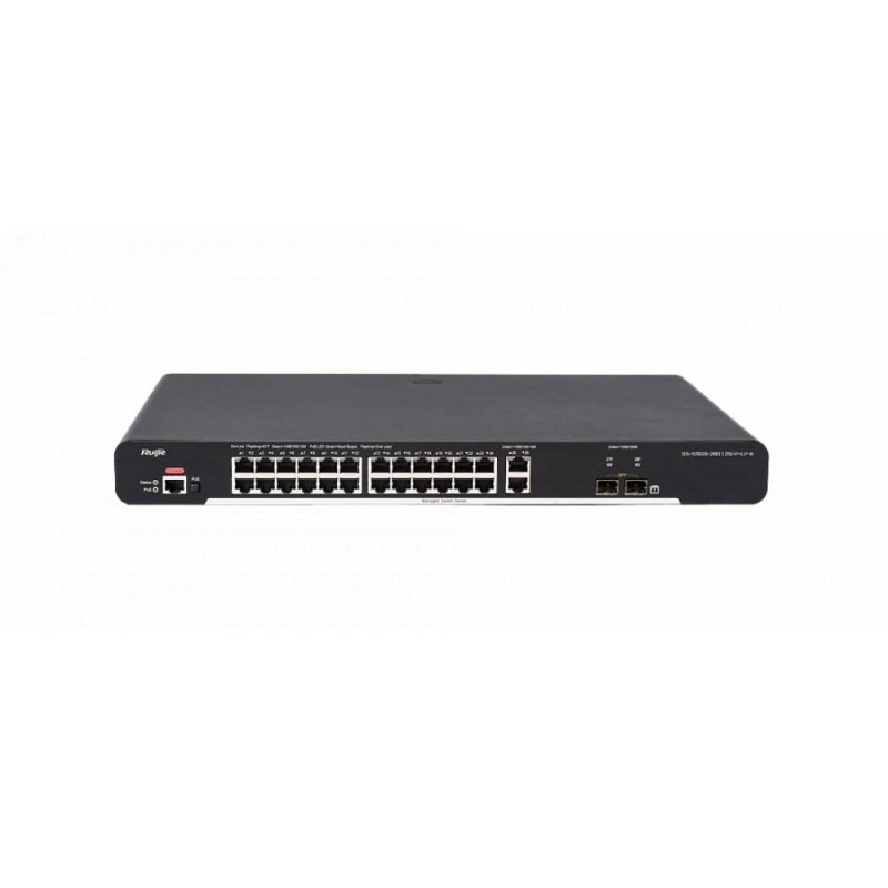 Коммутатор Ruijie XS-S1920-26GT2SFP-P-E (26x1GbE, 2xSFP, PoE+, 370W)