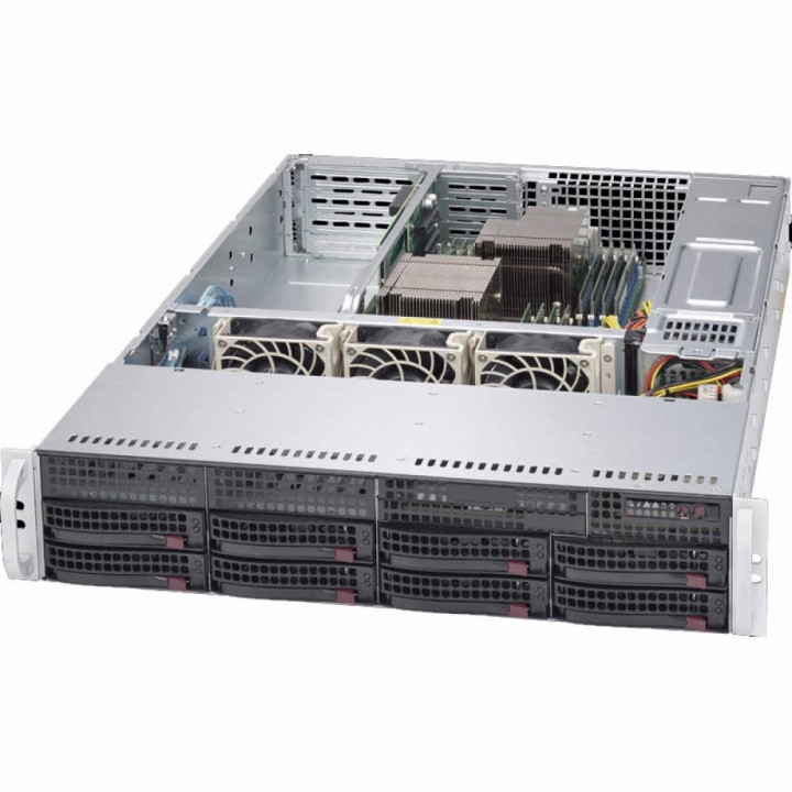 Серверная платформа Supermicro SYS-6028R-WTRT (2U, 2xLGA2011-3, 8x3.5" HDD, 2x10GbE)