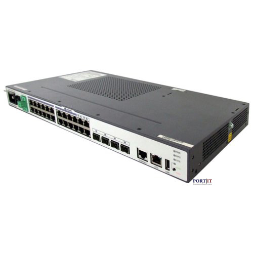 Коммутатор Huawei S5700-24TP-SI-DC (20xGE RJ45, 4xGE Combo, DC -48V)
