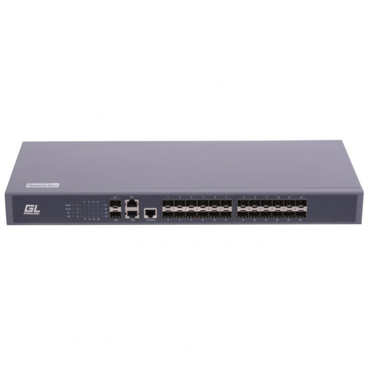 Управляемый коммутатор NIKOMAX (GIGALINK) GL-SW-F201-26F (24x100Base-X SFP, 2x1000Base-T, 2xCombo)