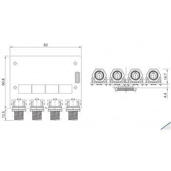 Модуль Cincoze CMI-M12LAN01/UB1010/CFM-PoE03