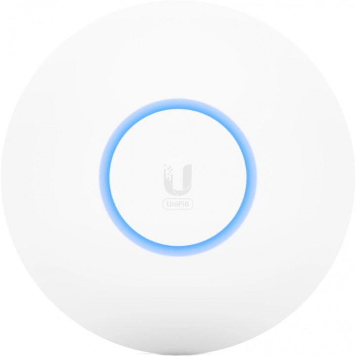 Точка доступа Ubiquiti U6-LR (WiFi 6, до 3000 Мбит/с, до 200 м)