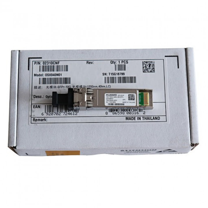 Оптический трансивер Huawei XFP-1550-STM64/FC10G/10GbE/OTU2-40km (10Gb/s, 40km, LC, Singlemode) Оптический трансивер Huawei XFP-1550-STM64/FC10G/10GbE/OTU2-40km (10Gb/s, 40km, LC, Singlemode)