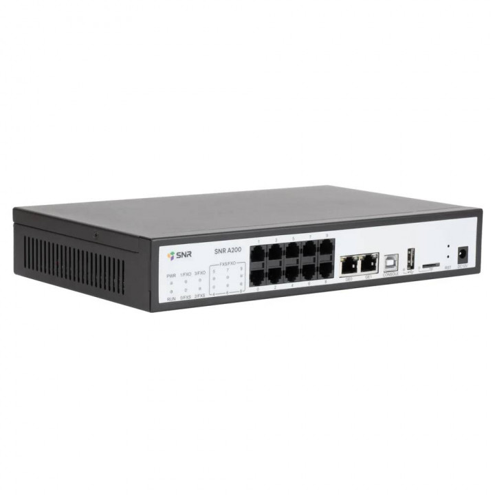 IP-АТС SNR SNR-A200-60 (60 абонентов, 15 вызовов, до 500 с расширением) IP-АТС SNR SNR-A200-60 (60 абонентов, 15 вызовов, до 500 с расширением)