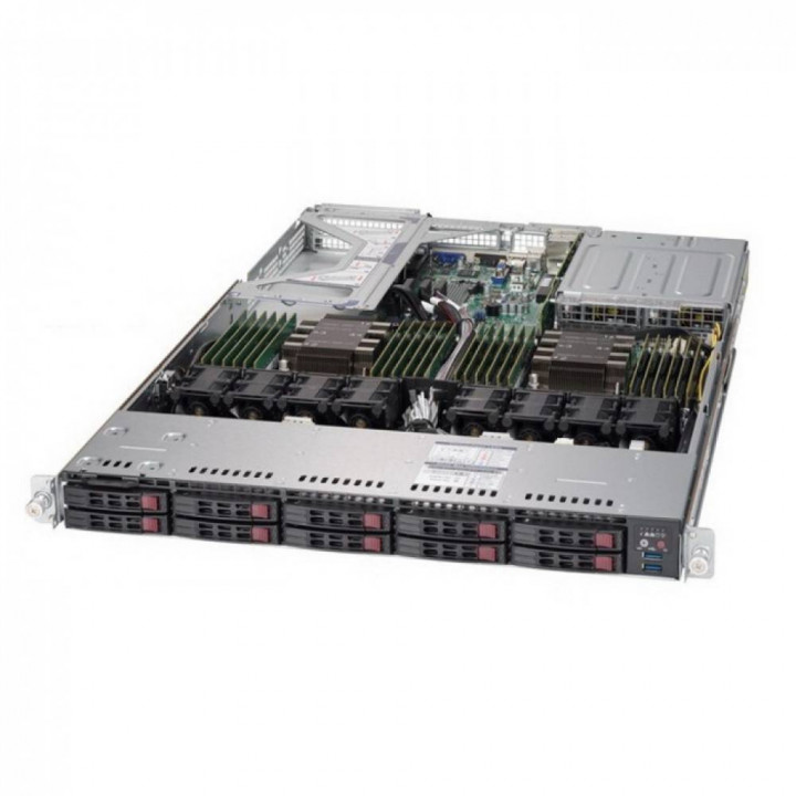 Серверная платформа Supermicro SYS-1029U-TR4 (1U, 2xLGA3647, 24xDDR4, 10x2.5" HDD)