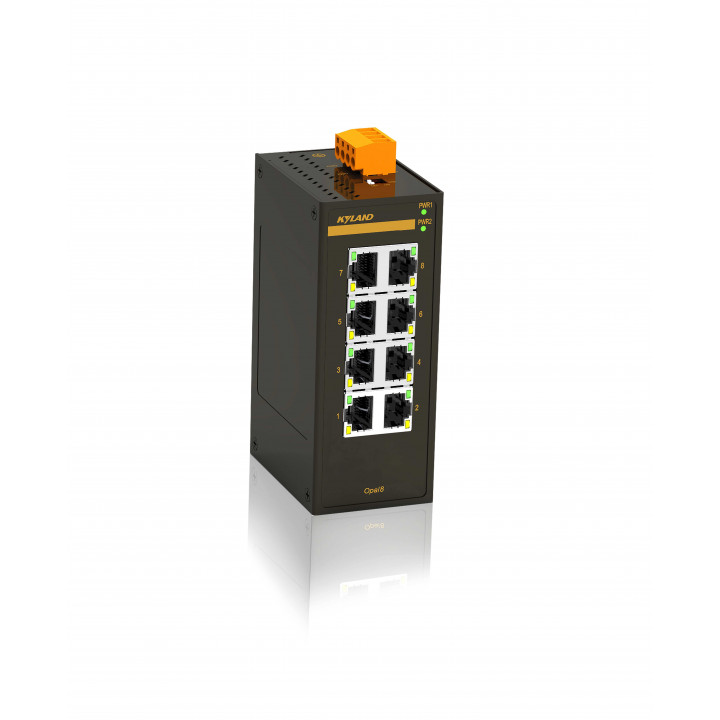 Промышленный коммутатор Kyland Opal8-8T-LV-LV (8 портов 10/100Base-T(X), -40…75°C)