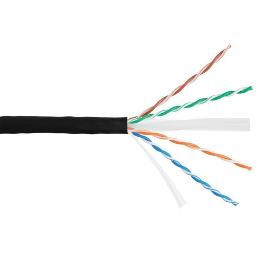 Кабель U/UTP 4 пары, категория 6 NIKOLAN NKL 4140C-BK (кат.6, 250МГц, LSZH, черный)