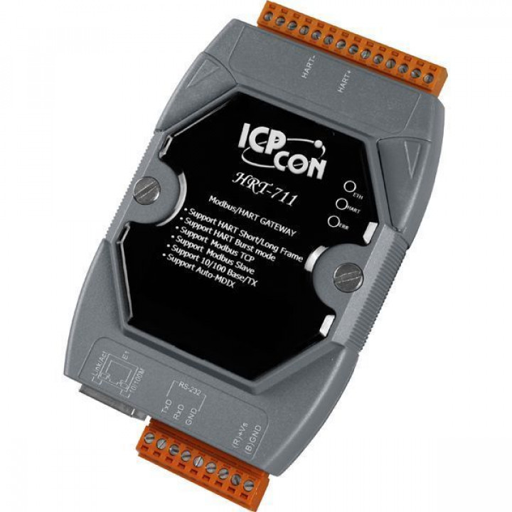 Преобразователь ICP DAS HRT-711-UTA CR (Modbus TCP/UDP to HART, RoHS) Преобразователь ICP DAS HRT-711-UTA CR (Modbus TCP/UDP to HART, RoHS)