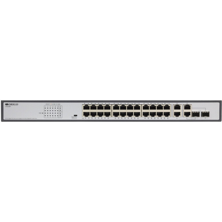 Коммутатор ORIGO OS2228P/370W/A1A (24x1000Base-T PoE+, 2x1000Base-T, 2xCombo 1000Base-T/SFP, PoE-бюджет 370 Вт) Коммутатор ORIGO OS2228P/370W/A1A (24x1000Base-T PoE+, 2x1000Base-T, 2xCombo 1000Base-T/SFP, PoE-бюджет 370 Вт)