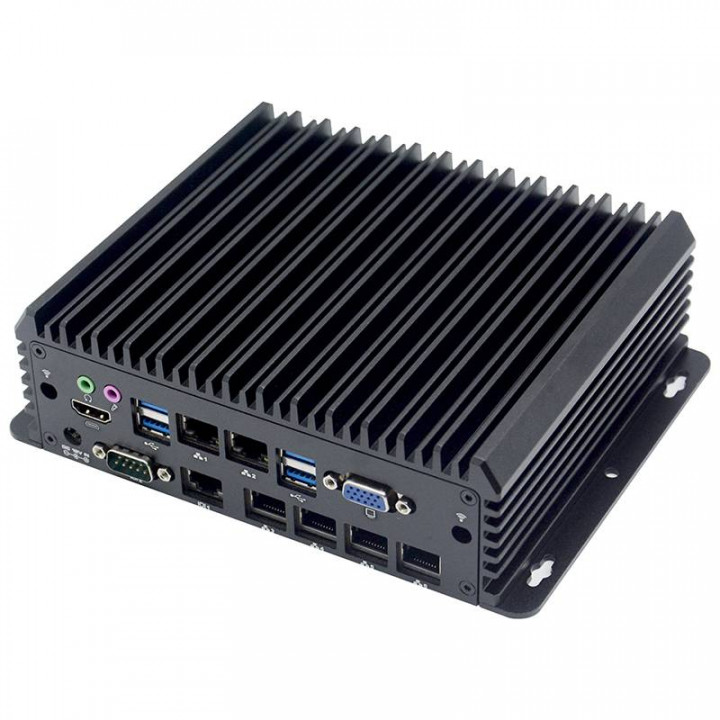 Ультракомпактный встраиваемый компьютер Yentek C5750Z-L4 (J6412) (J6412, 6xLAN, 2xRS232, GPIO)