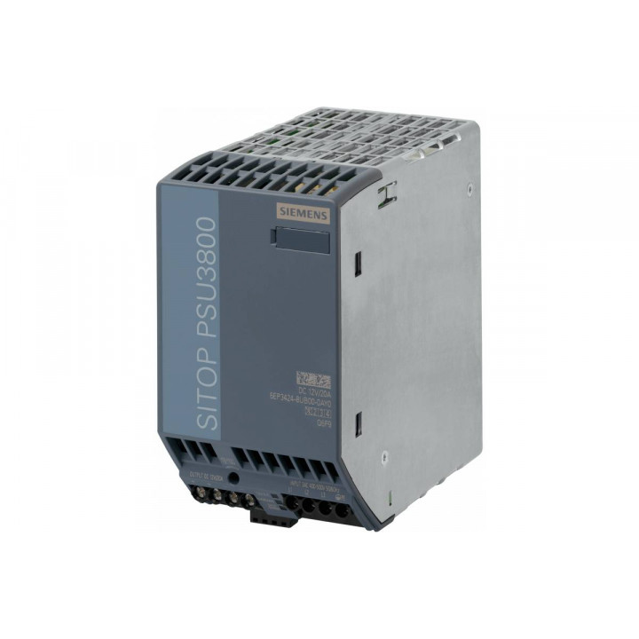 Стабилизированный блок питания Siemens 6EP3424-8UB00-0AY0 (SITOP PSU3800, 3-фазный вход, выход =12В/20А, для батарей) Стабилизированный блок питания Siemens 6EP3424-8UB00-0AY0 (SITOP PSU3800, 3-фазный вход, выход =12В/20А, для батарей)