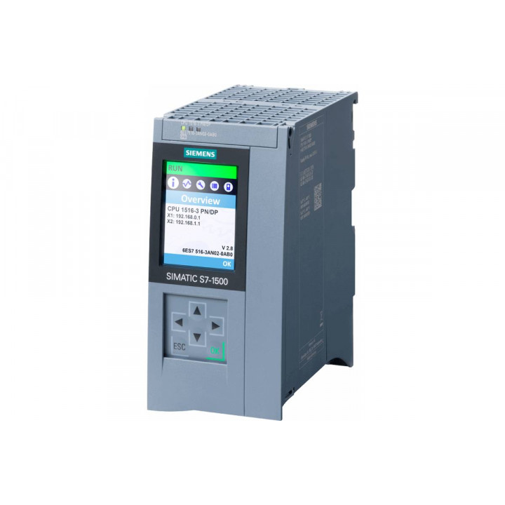 Центральный процессор Siemens Simatic S7-1500 6ES7516-3AN02-0AB0 (CPU 1516-3 PN/DP, 1 МБ+5 МБ)
