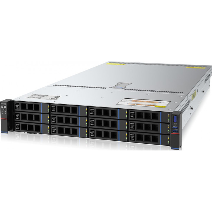 Серверная платформа Gooxi SR201-D12RE-G2 (2U, AMD Genoa, 12x 2.5/3.5" SAS/SATA, 800W CRPS)