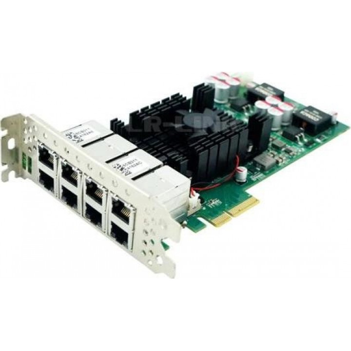 Сетевая карта LR-LINK LRES2008PT (PCIe 2.1 x4, Intel i350, 8 портов 1G, Dual Slot)