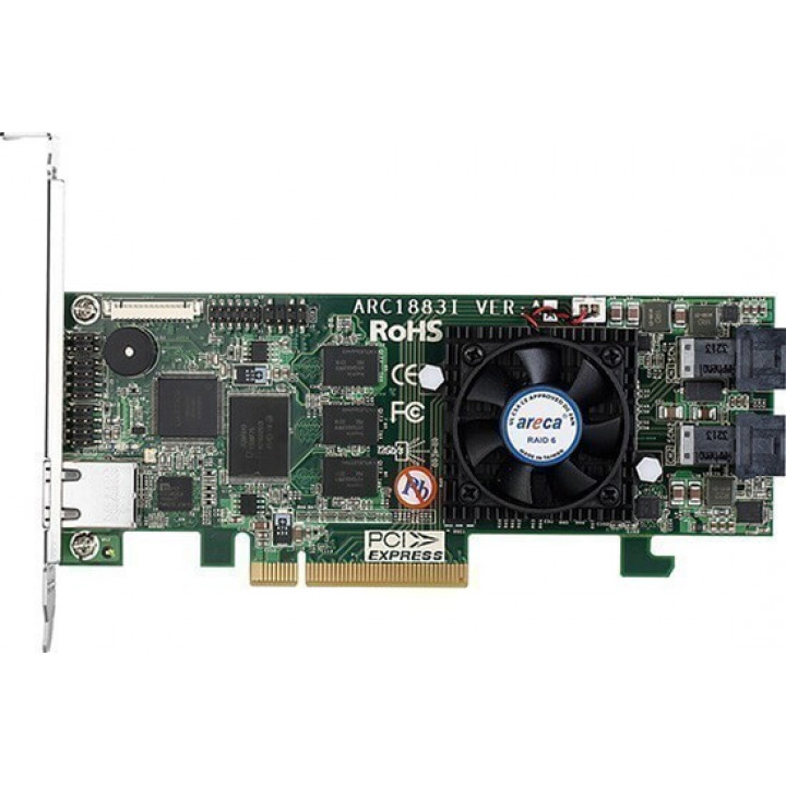 Контроллер RAID Areca ARC-1883i (PCIe 3.0 x8, SAS/SATA 12G, 8 портов, кэш 2ГБ) Контроллер RAID Areca ARC-1883i (PCIe 3.0 x8, SAS/SATA 12G, 8 портов, кэш 2ГБ)