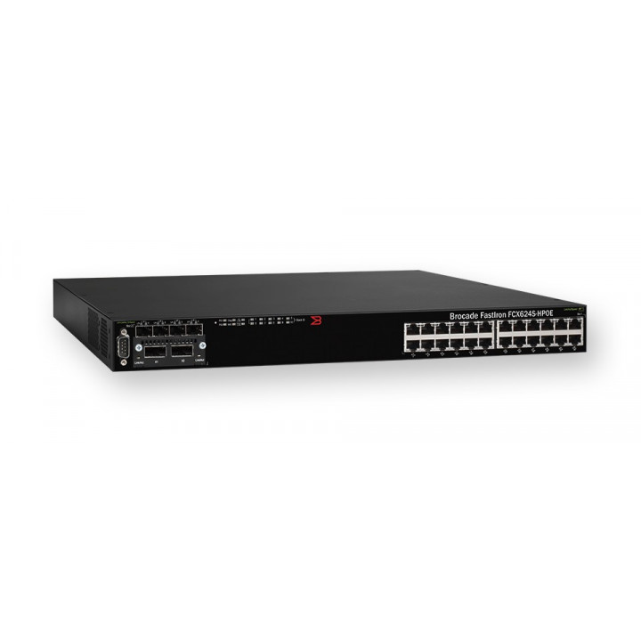 Коммутатор Brocade FCX624S-HPOE (24xPoE 10/100/1000, 2x16Gb stacking) Коммутатор Brocade FCX624S-HPOE (24xPoE 10/100/1000, 2x16Gb stacking)
