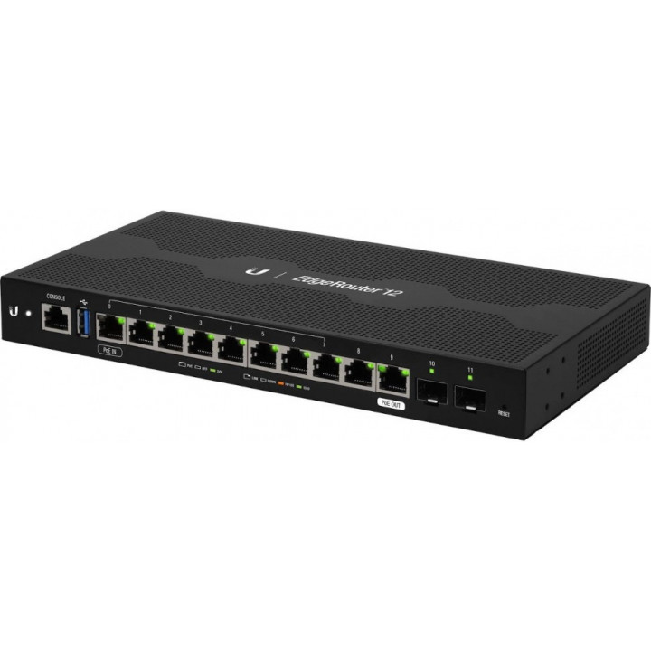 Маршрутизатор Ubiquiti ER-12 (EdgeRouter 12, 10x1G RJ45, 2x SFP, PoE) Маршрутизатор Ubiquiti ER-12 (EdgeRouter 12, 10x1G RJ45, 2x SFP, PoE)