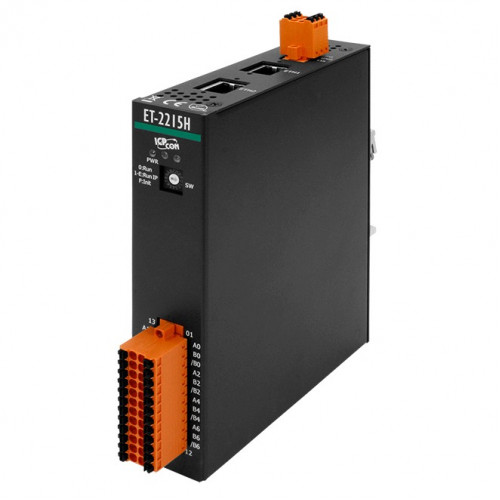 Ethernet-модуль ICP DAS ET-2215H CR (8 каналов ввода для термосопротивлений, 2-портовый коммутатор)