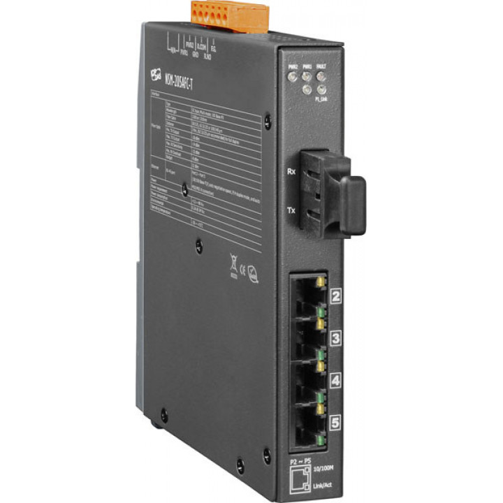 Промышленный коммутатор ICP DAS NSM-205AFC-T CR (4x10/100TX, 1x10/100FX многомод SC) Промышленный коммутатор ICP DAS NSM-205AFC-T CR (4x10/100TX, 1x10/100FX многомод SC)