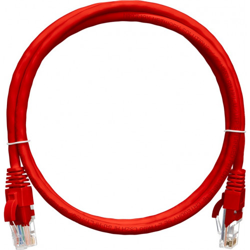 Коммутационный шнур NIKOMAX NMC-PC4UD55B-050-C-RD (U/UTP, Cat.5e, 5м, красный, многожильный, LSZH)