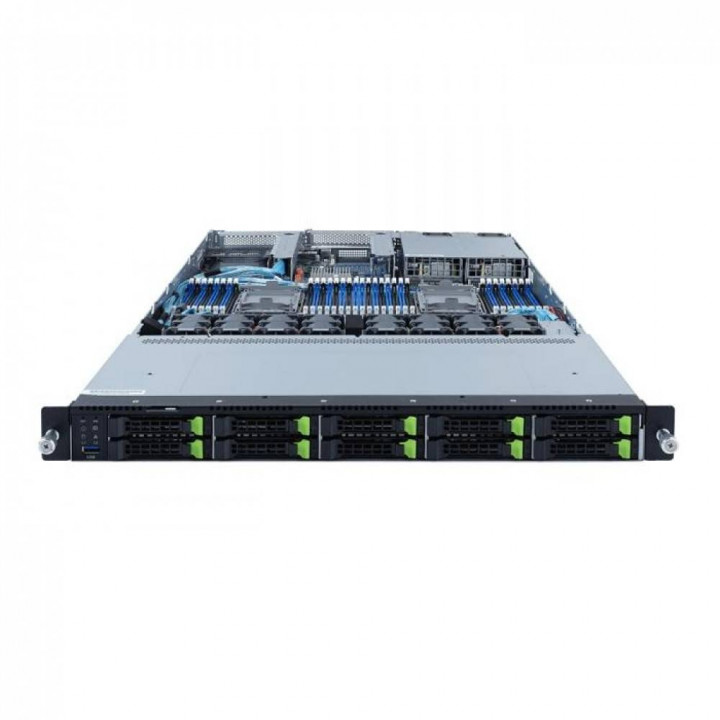 Серверная платформа GIGABYTE 6NR182NA0MR-00-102 (1U, 2x Xeon Scalable Gen3, 32x DIMM, 10x 2.5", 2x 1300W)