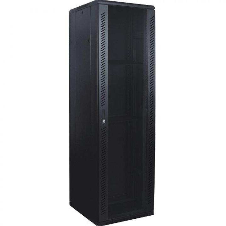 Шкаф телекоммуникационный напольный 5bites FF68-18B (18U, 600x800, 19", черный)